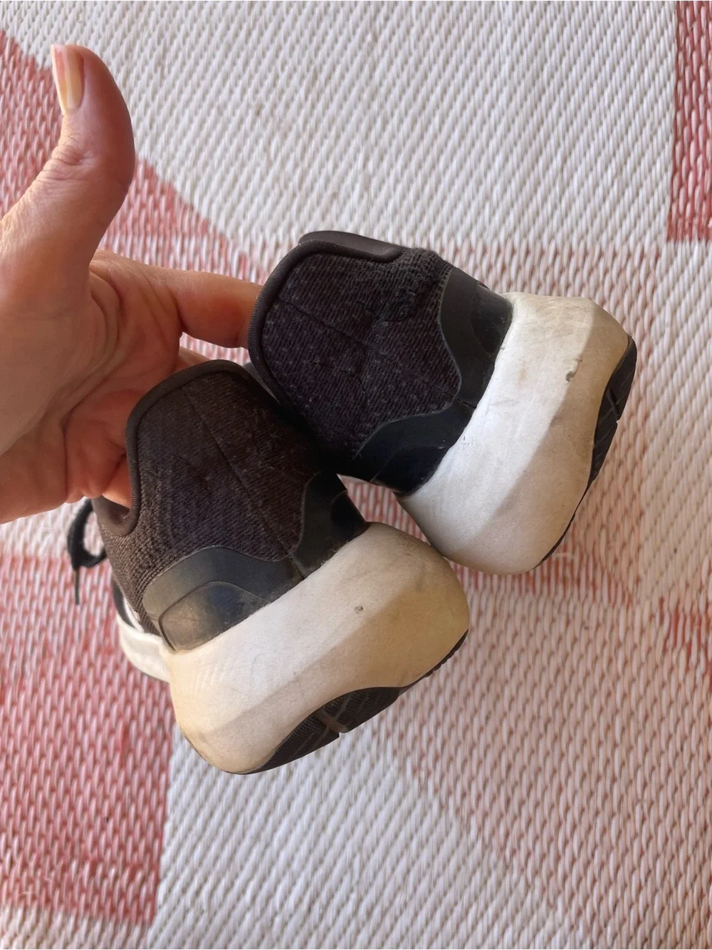 adidas Black and White Men’s Athletic Running Shoes